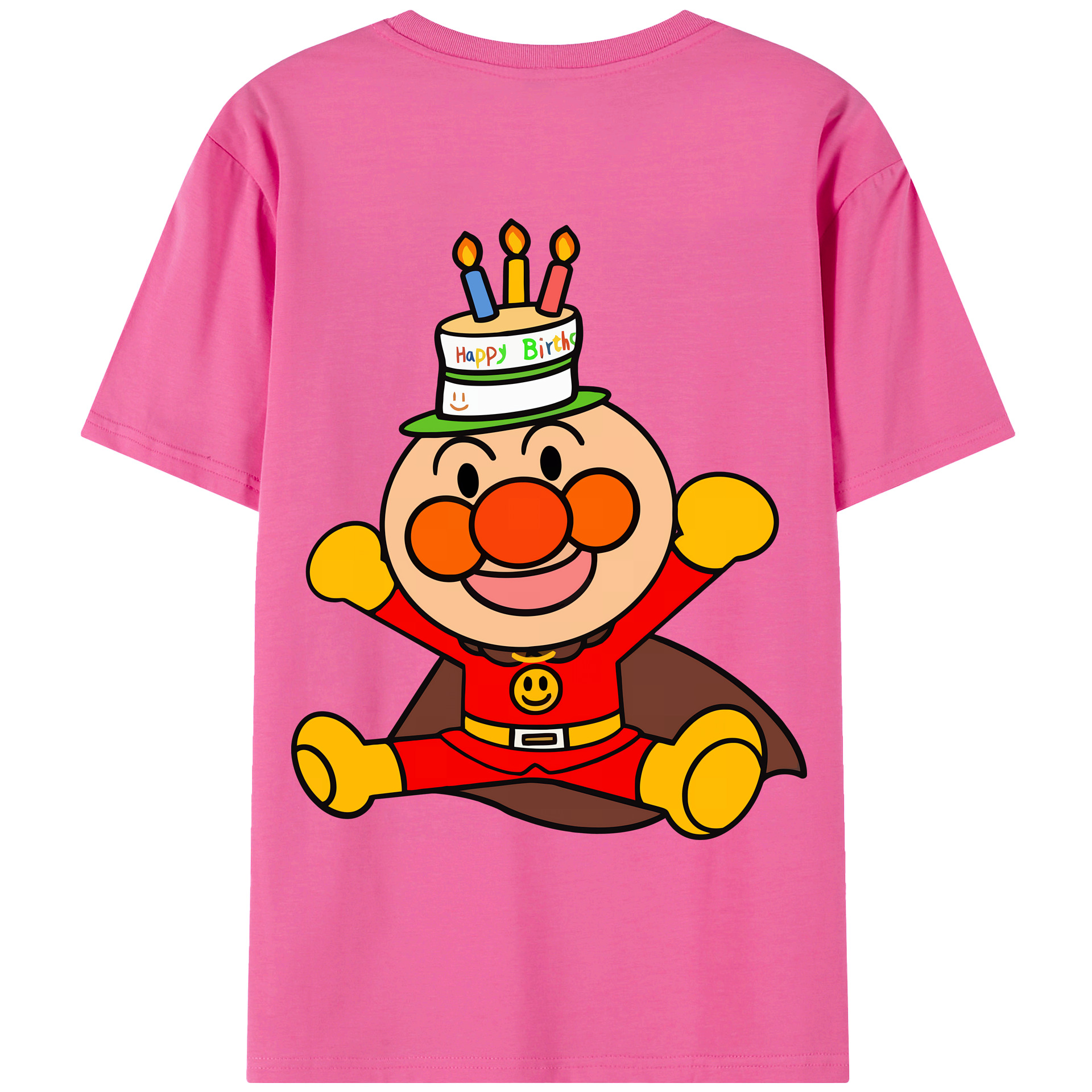 （画像用） アンパンマン Anpanman レディース半袖Tシャツ(バックプリント)